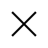 A black X