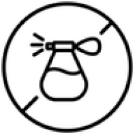 A icon of a fragrance with a circle around it