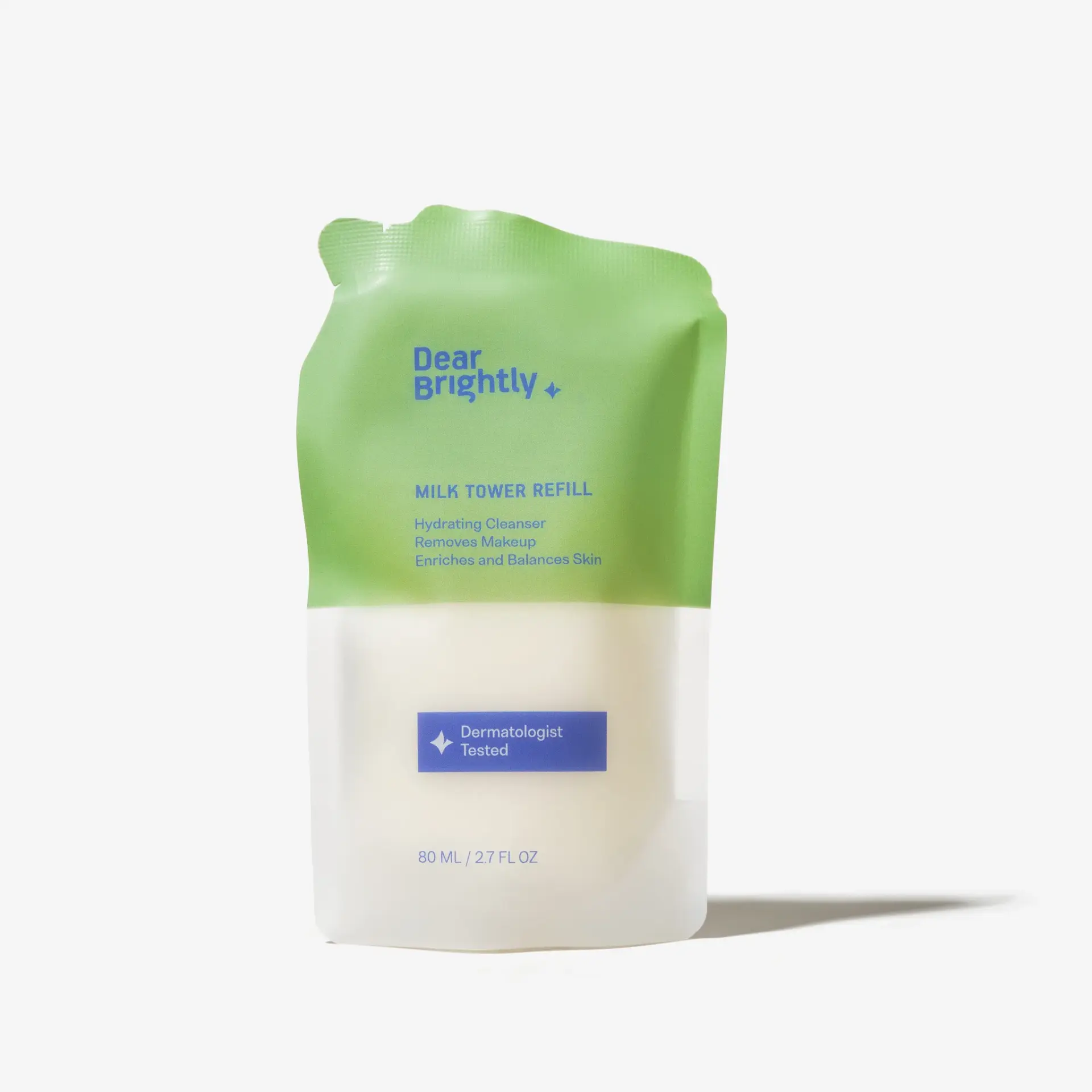 A pouch labeled 